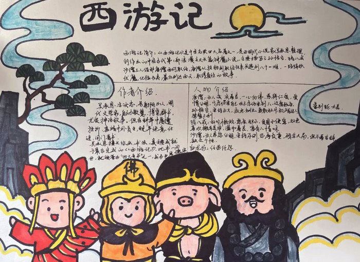 西游记手抄报图片简单又最漂亮
