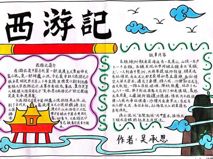 西游记手抄报图片简单又最漂亮