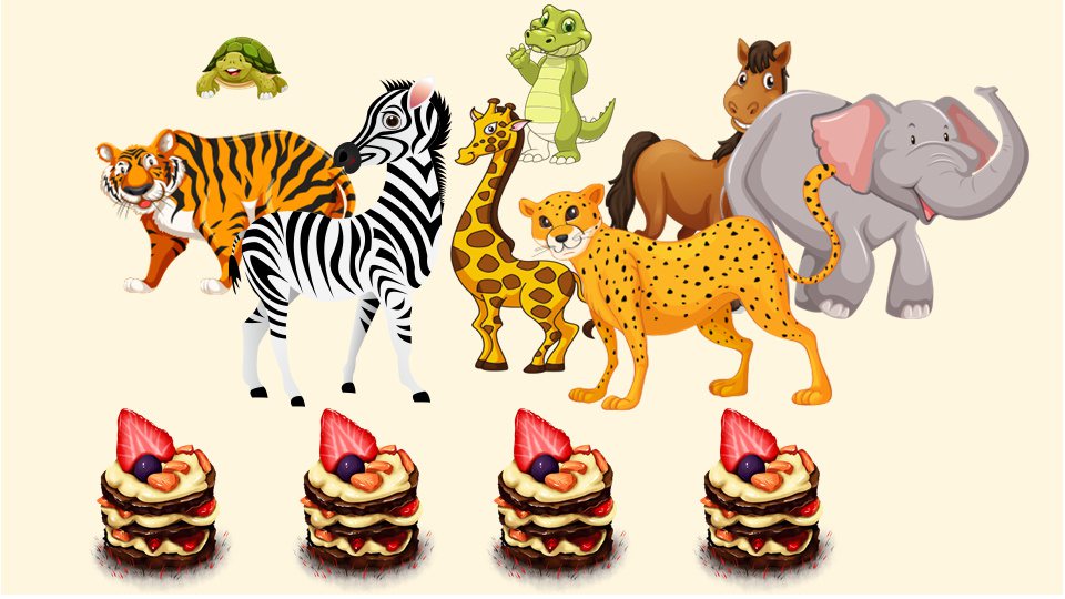 幼儿园幼小衔接数学教案：分蛋糕