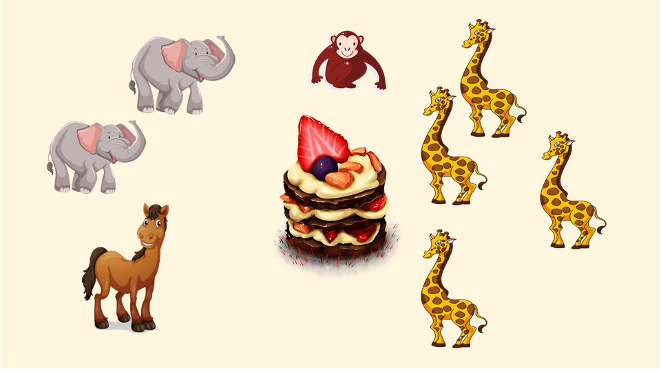 幼儿园幼小衔接数学教案：分蛋糕