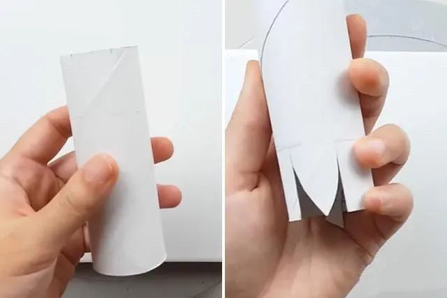 幼儿园创意印画：卫生纸筒印画向日葵