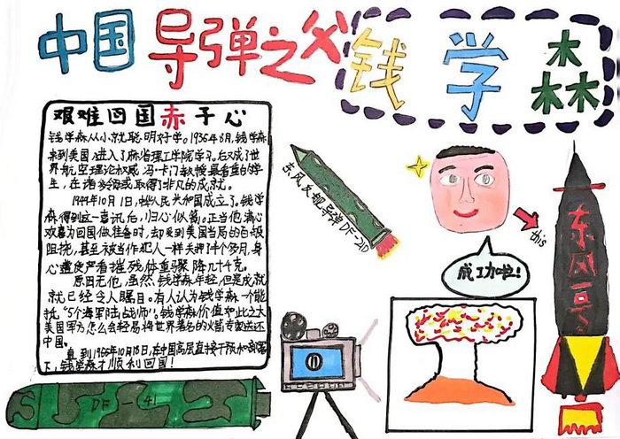 为中国富强奋斗的人物故事手抄报