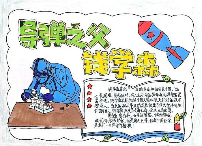 为中国富强奋斗的人物故事手抄报