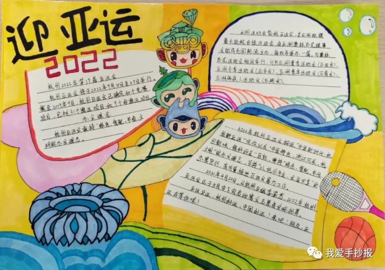 杭州亚运会英语手抄报合集