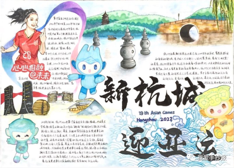 杭州亚运会英语手抄报合集