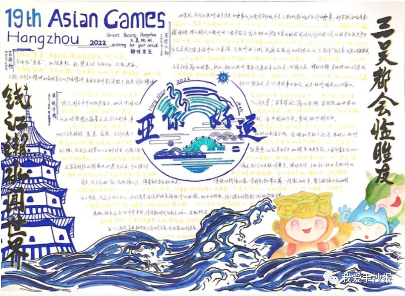 杭州亚运会英语手抄报合集