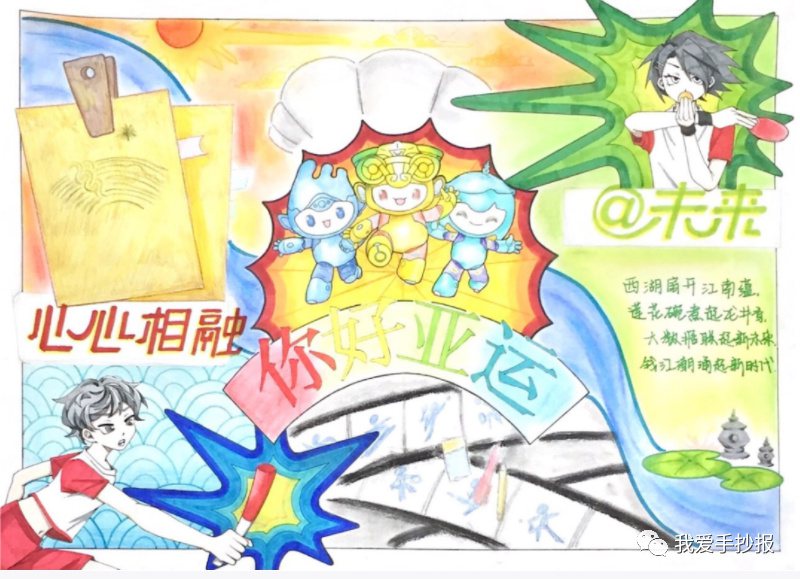 杭州亚运会英语手抄报合集