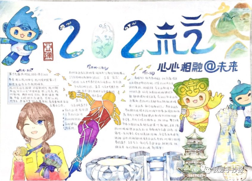 杭州亚运会英语手抄报合集