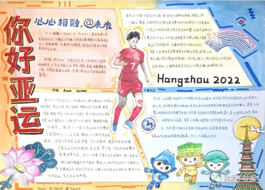 杭州亚运会英语手抄报合集