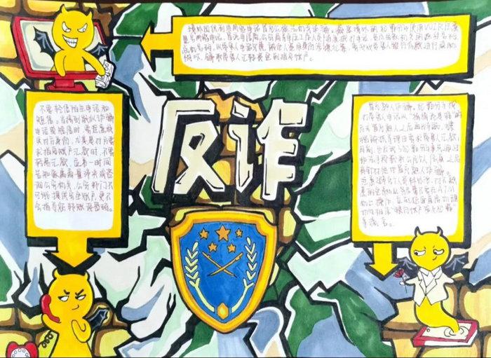 反诈骗宣传活动手抄报图片