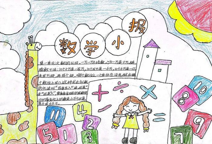 小学数学手抄报图片简单又漂亮