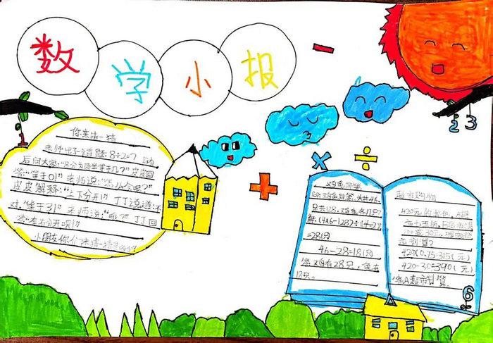 小学数学手抄报图片简单又漂亮