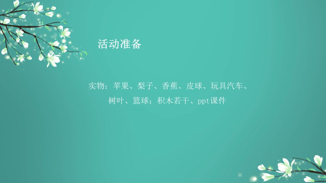 幼儿园中班科学教案：分类