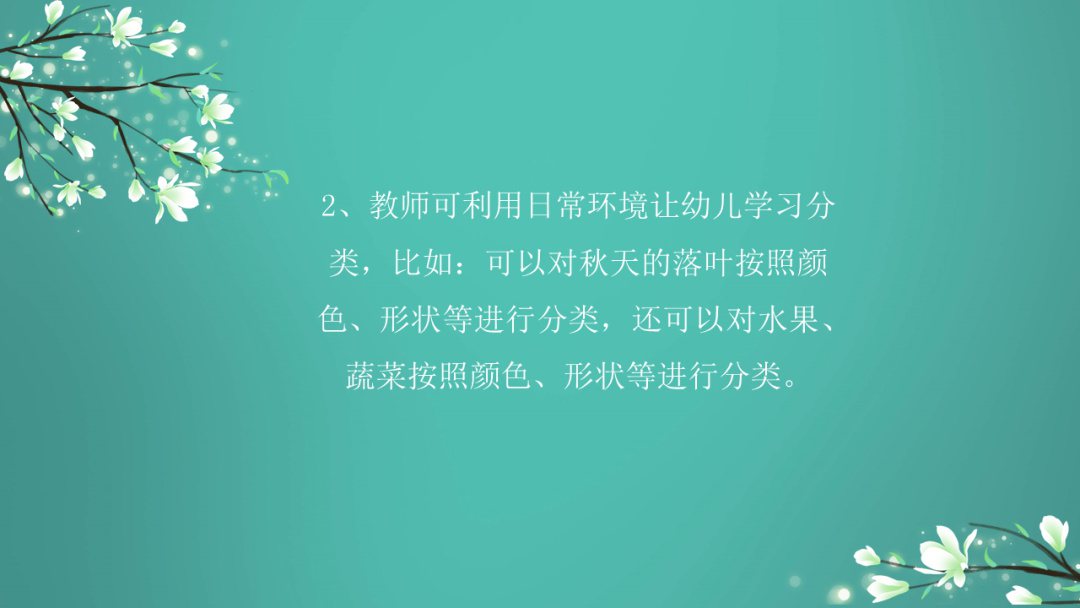 幼儿园中班科学教案：分类