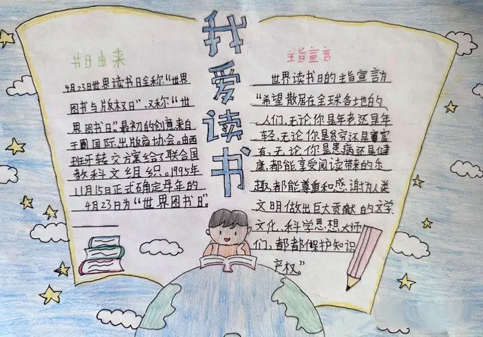 读书小报手抄报图片简单又漂亮