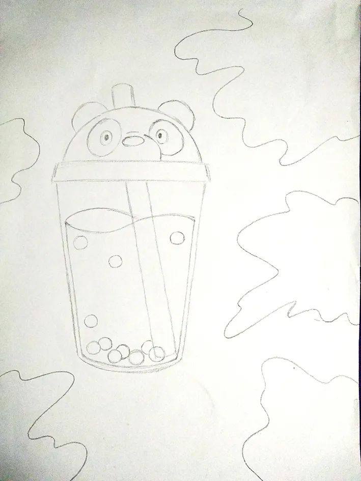 少儿美术课程《秋天的奶茶》