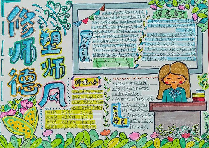 师德师风手抄报图片一等奖