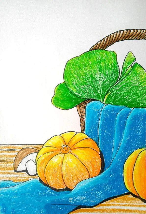 少儿美术课程《小南瓜》