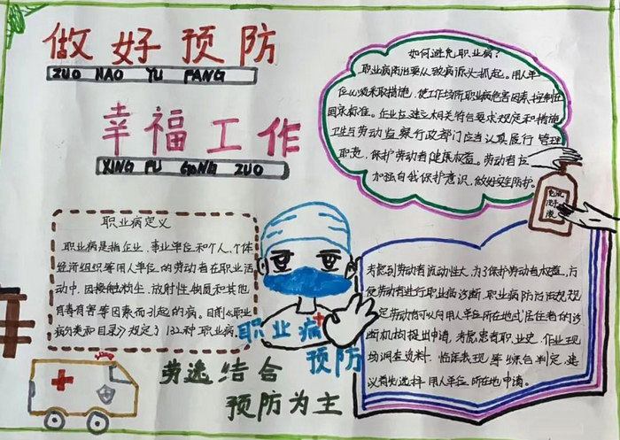职业病防治手抄报图片