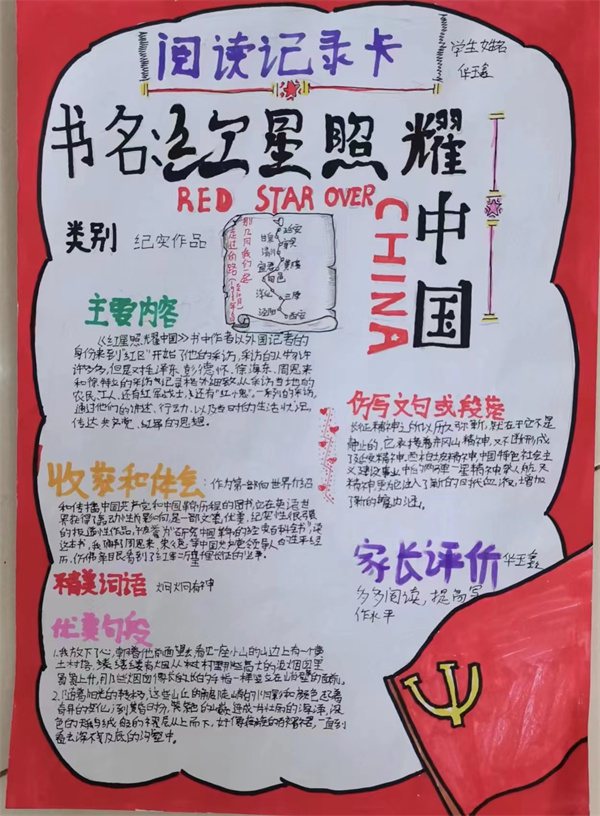 《红星照耀中国》课外阅读记录卡