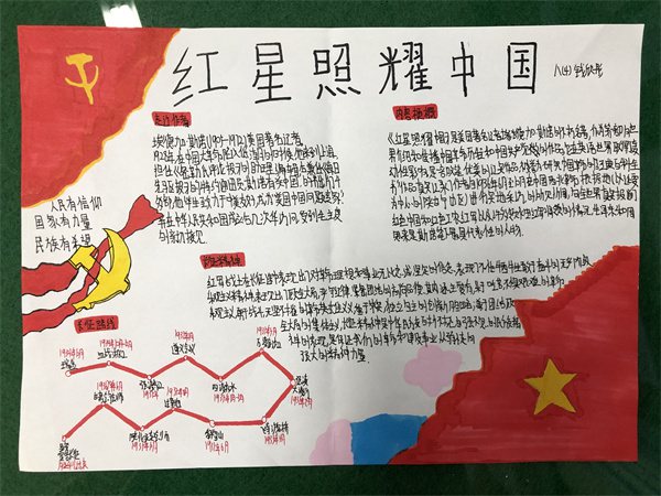 《红星照耀中国》手抄报