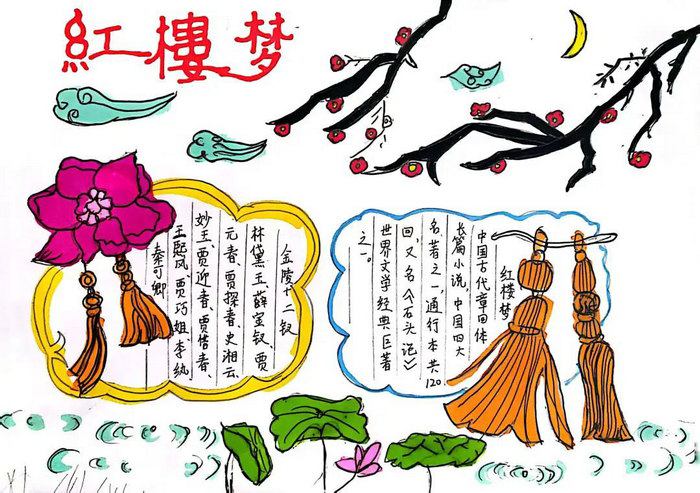 四大名著红楼梦手抄报