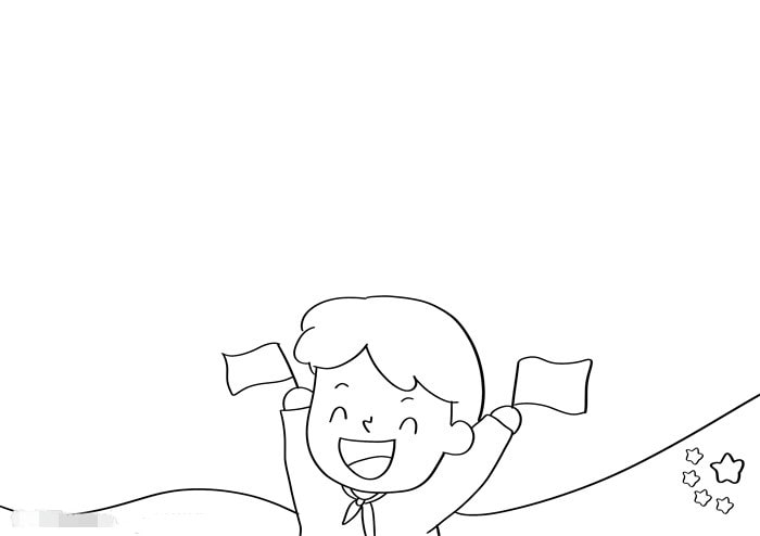 画一幅国庆节的手抄报图片教程