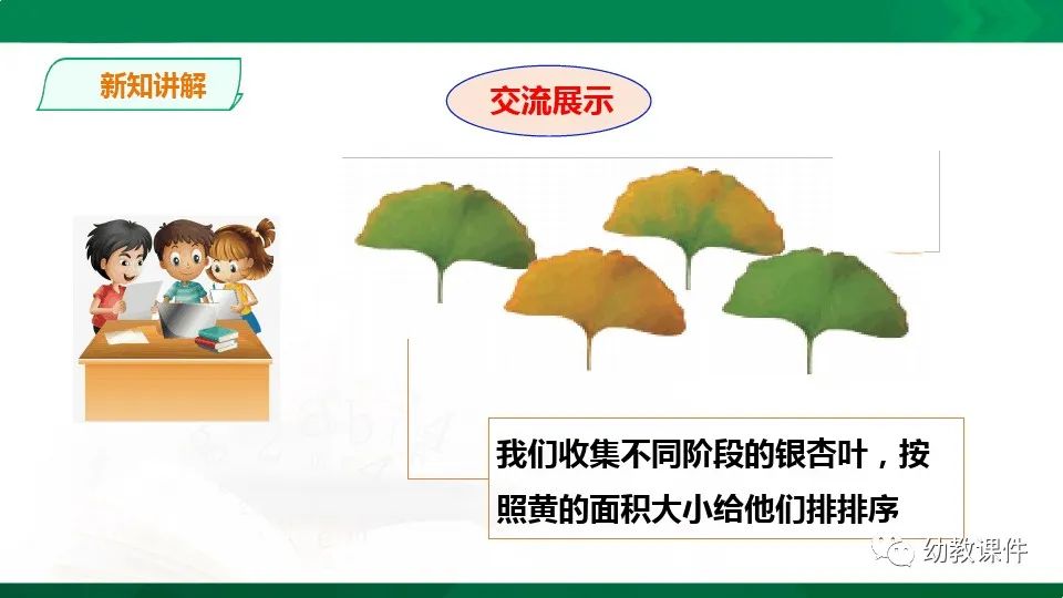 幼儿园中班科学教案《树叶为什么会变黄》PPT课件