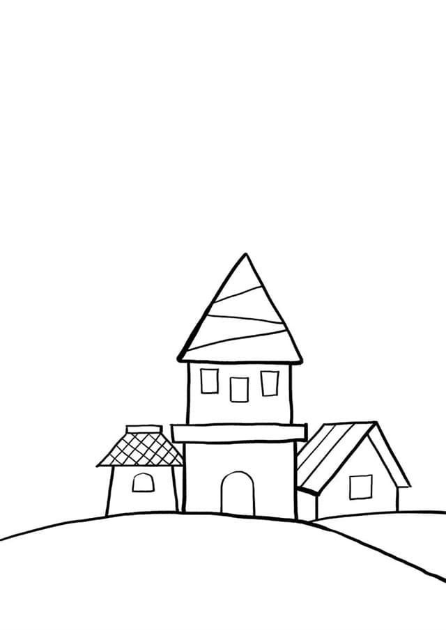 少儿美术课程《漂亮的房子》