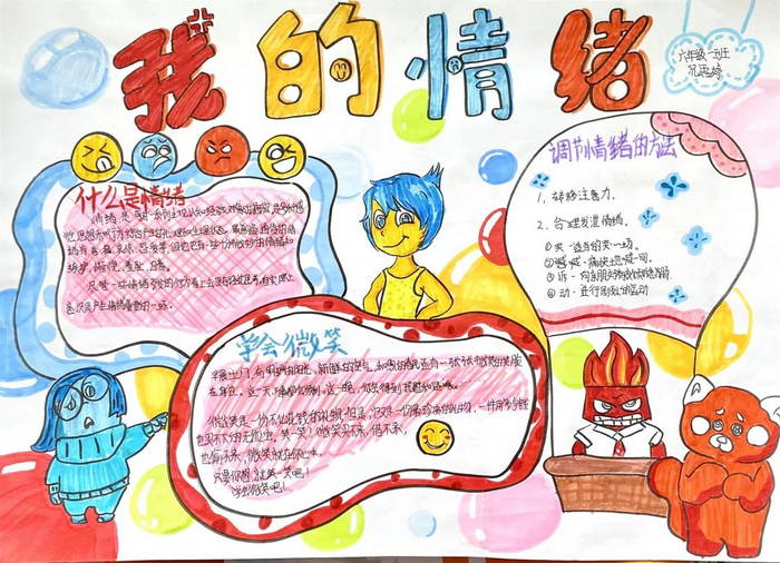 小学生心理健康主题手抄报图片