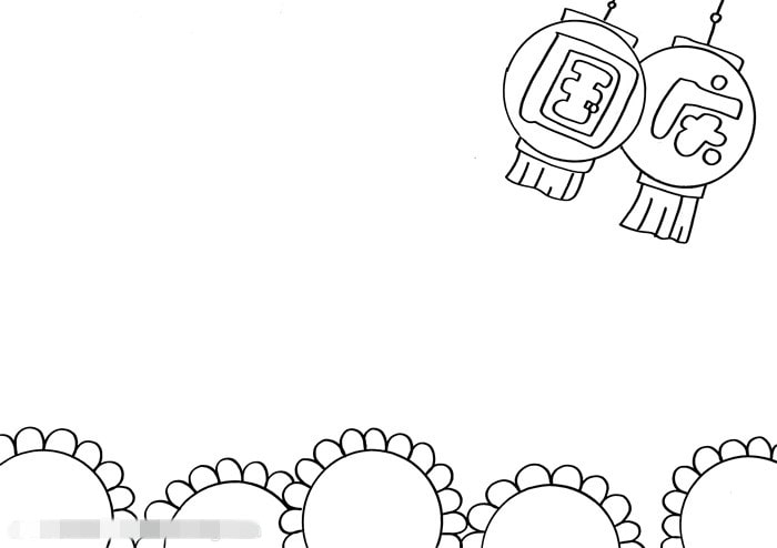 一年级国庆节手抄报图片教程简单又漂亮