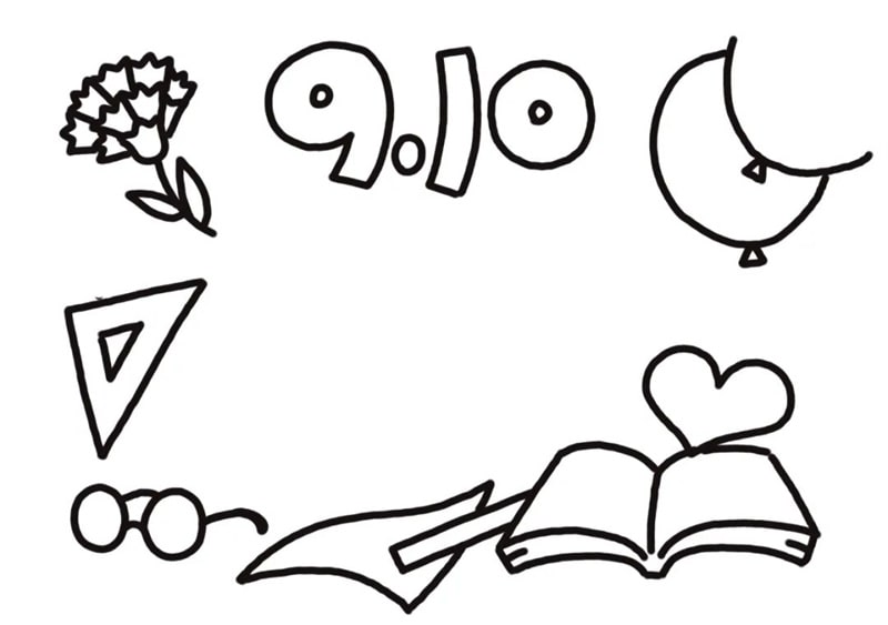 画风简约的教师节贺卡图片教程