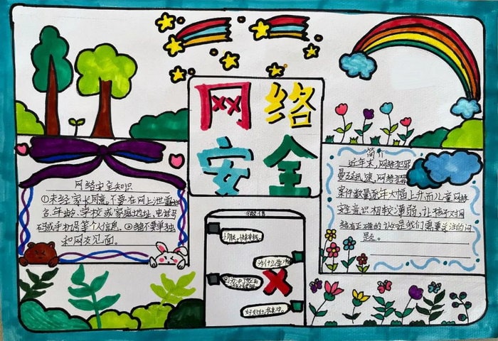 国家网络安全手抄报图片简单漂亮