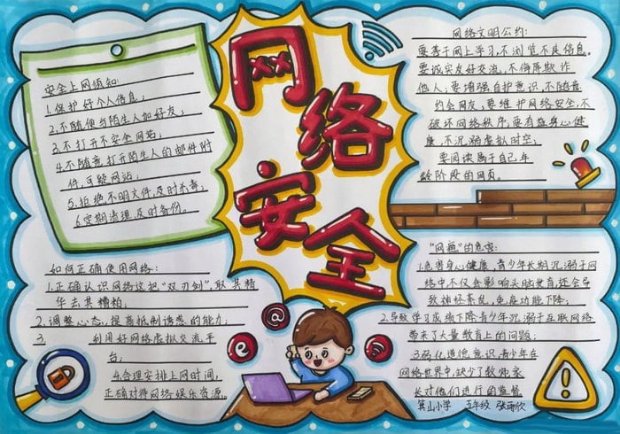 国家网络安全宣传周手抄报图片一等奖