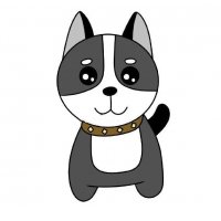 可爱的哈士奇狗狗简笔画怎么画