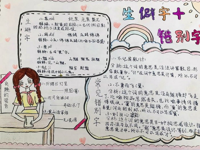 推广普通话手抄报简单又好看