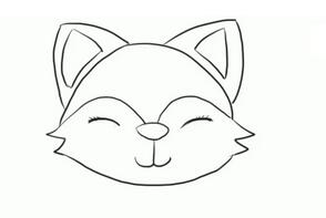 卡通狐狸简笔画步骤_动物简笔画