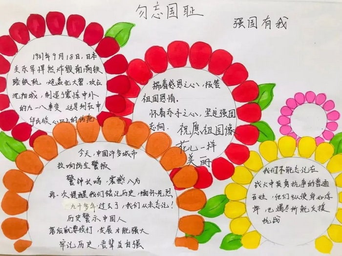勿忘国耻奋发图强纪念九一八事变手抄报
