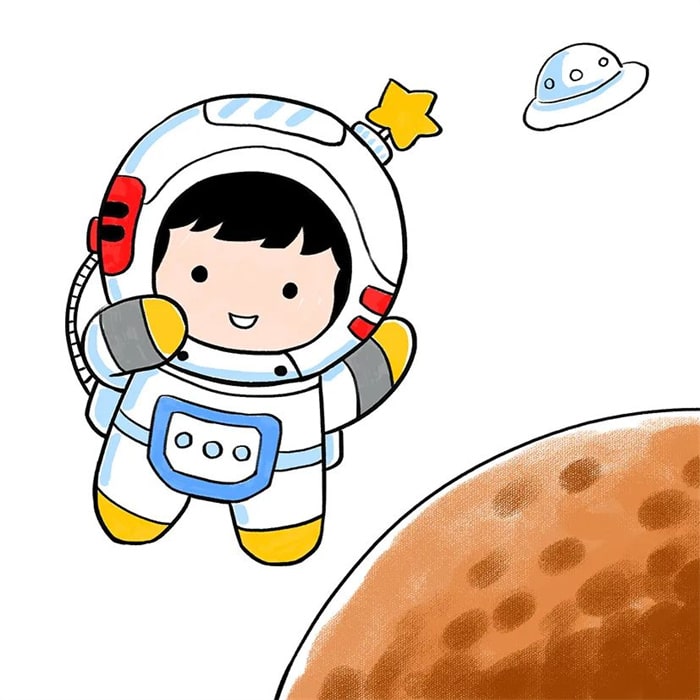 简单少儿美术课程《我的航天梦》