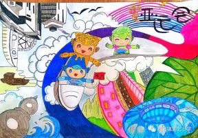 杭州亚运会手抄报绘画图片作品（精选10张）