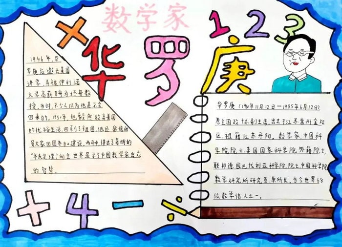 少年中国说杰出人物事迹手抄报