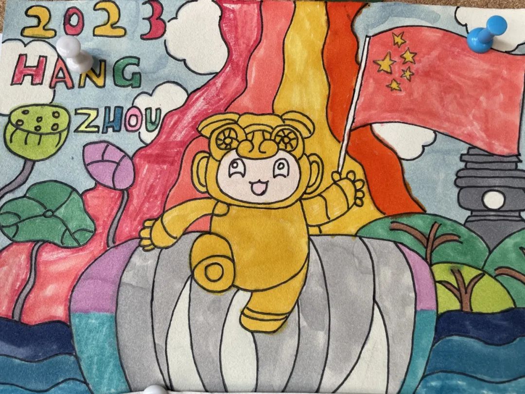 喜迎杭州亚运会手抄报绘画作品秀