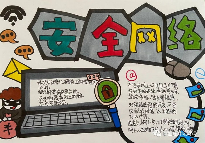 网络安全宣传周校园日手抄报