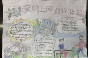 网络安全文明上网手抄报图片及内容（精选4张）