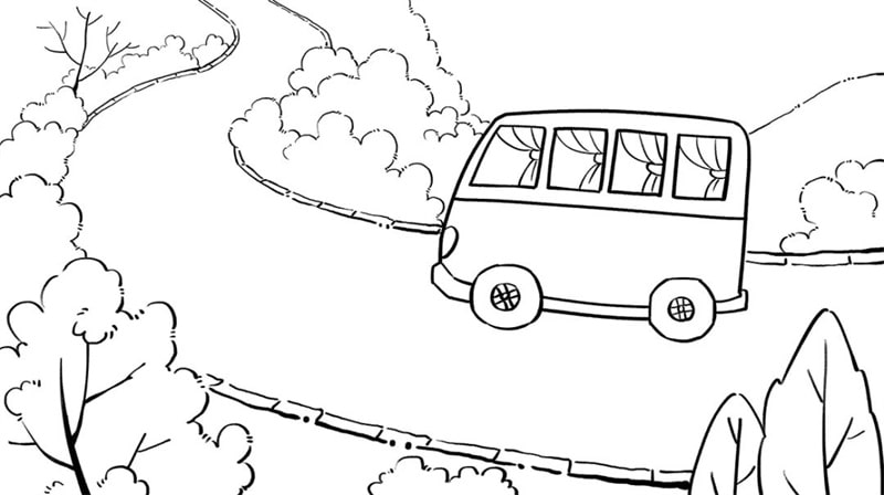 秋天主题原创少儿美术课程《秋天的旅行》