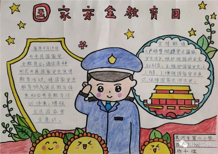 国家安全手抄报图片及内容