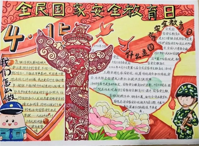 国家安全手抄报图片及内容