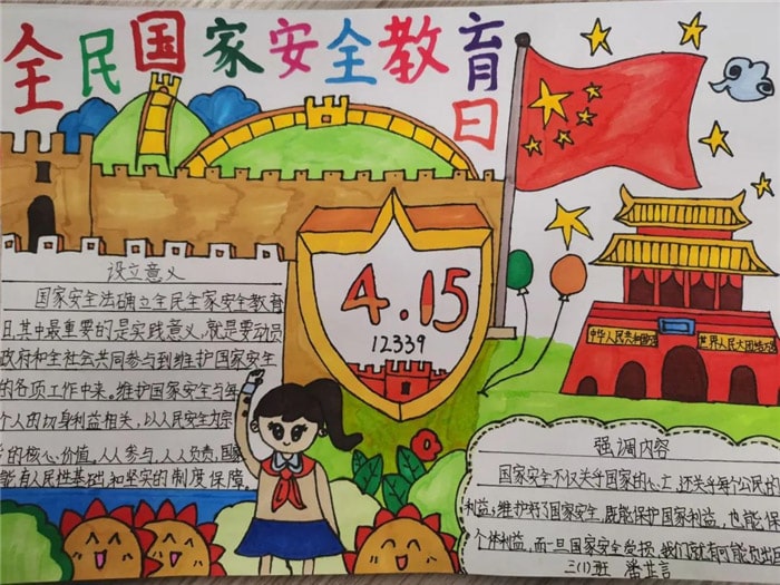 国家安全手抄报图片及内容