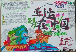 2023年迎亚运杭州亚运会手抄报作品初中生（精选