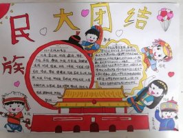 民族团结一家亲手抄报简单（精选6张）